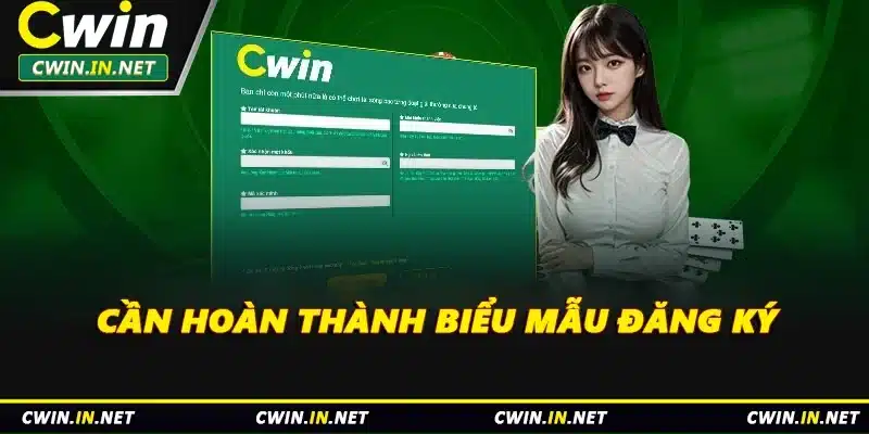 Cần hoàn thành biểu mẫu đăng ký